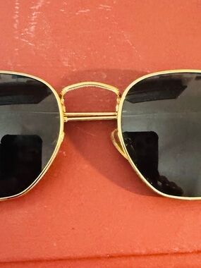 Pro Acme Men's Gold Frame Black Lens Sunglasses